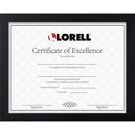Lorell Certificate Frame 8.50" x 11" Frame Size Rectangle 49218